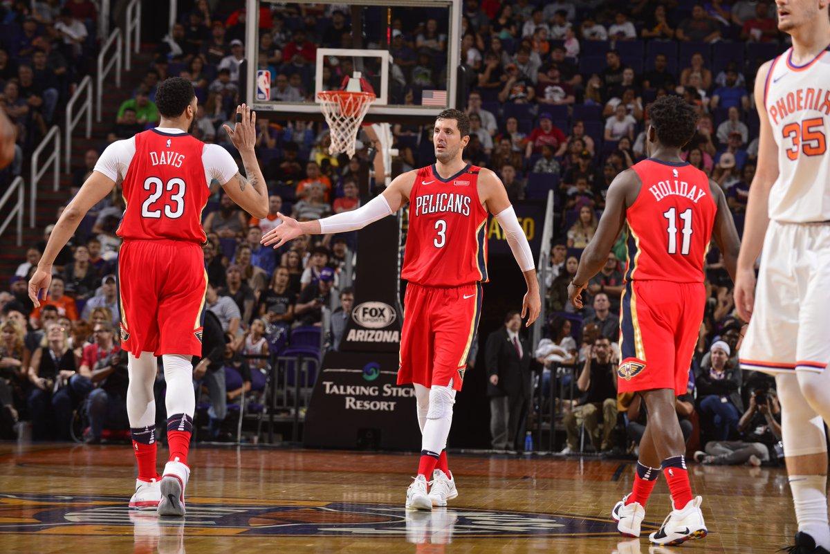 Nba 08. Pelicans NBA. Suns Pelicans 2018. Mirotic NBA. New Orleans Pelicans.