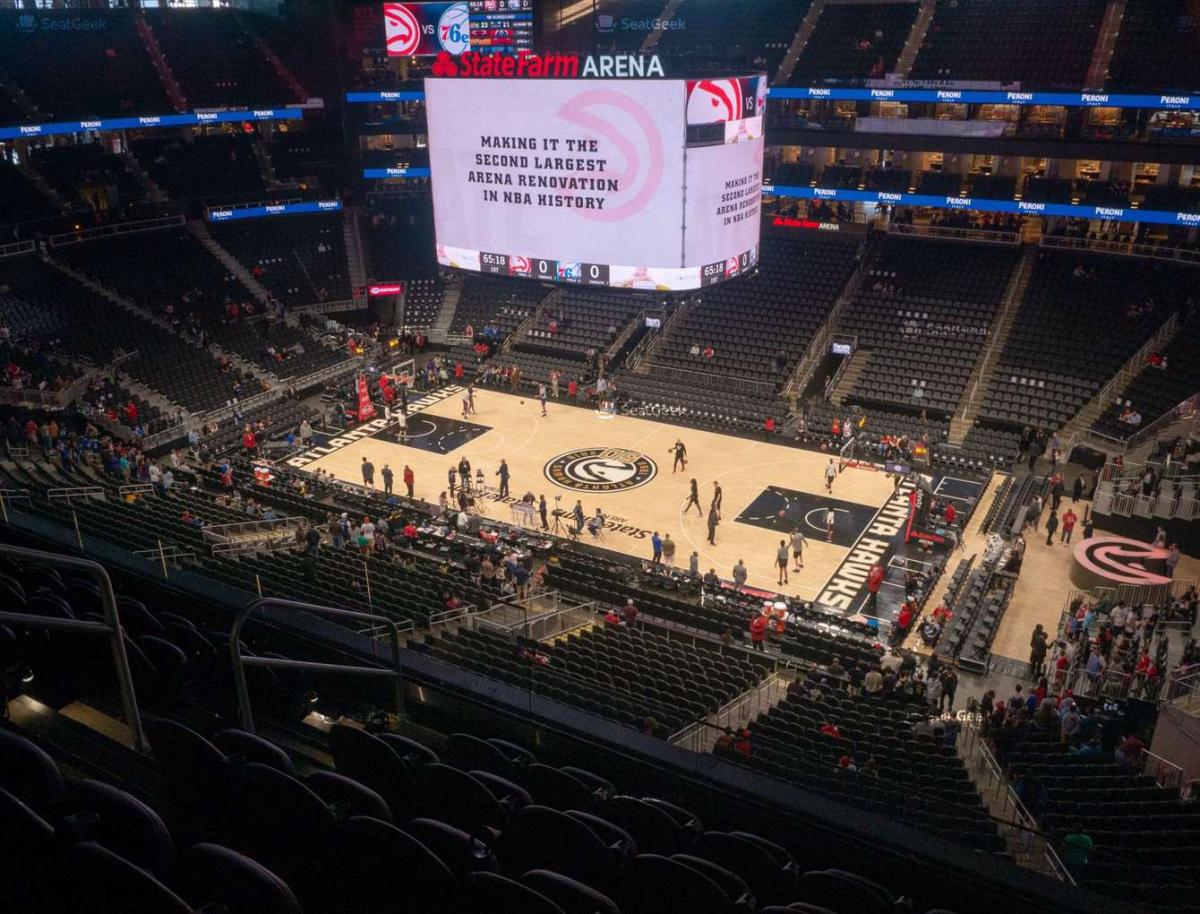 Арена земля. State Farm Arena Atlanta. Арене «Стейт фарм. Филипс-Арена. State Farm Center.