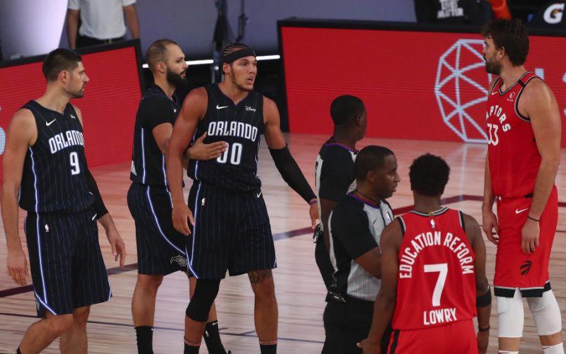 После фола. Aaron Gordon. Aaron Gordon 2020.