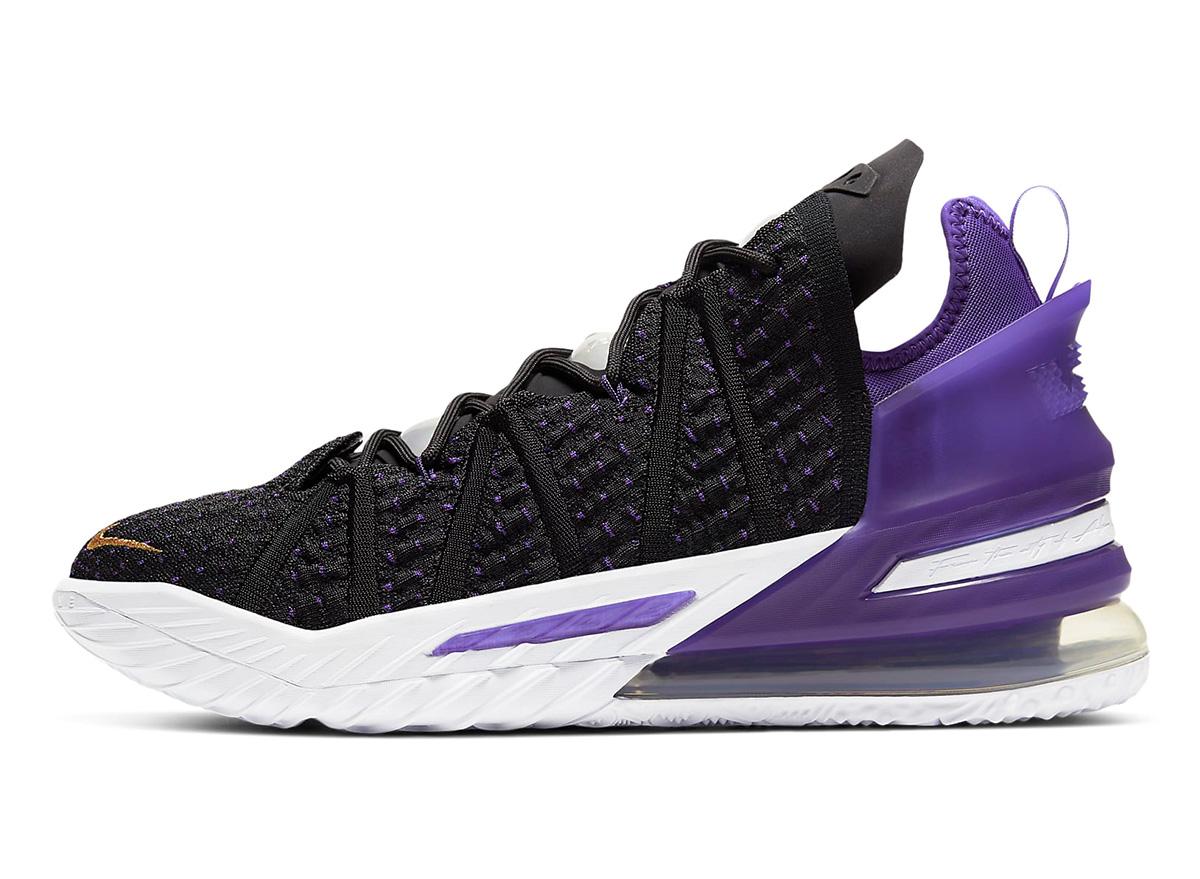 purple lebron 18