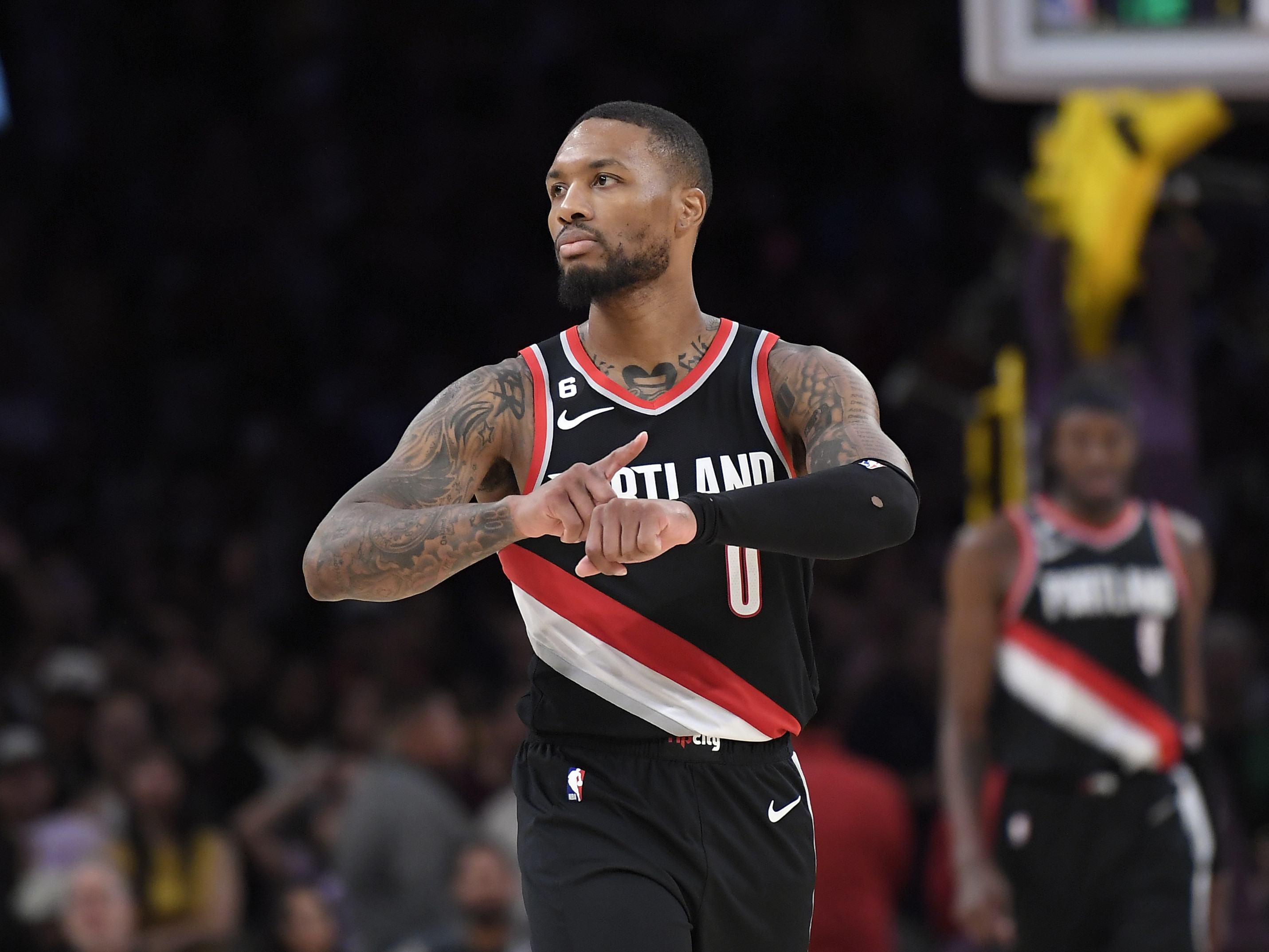 Damian Lillard размах рук